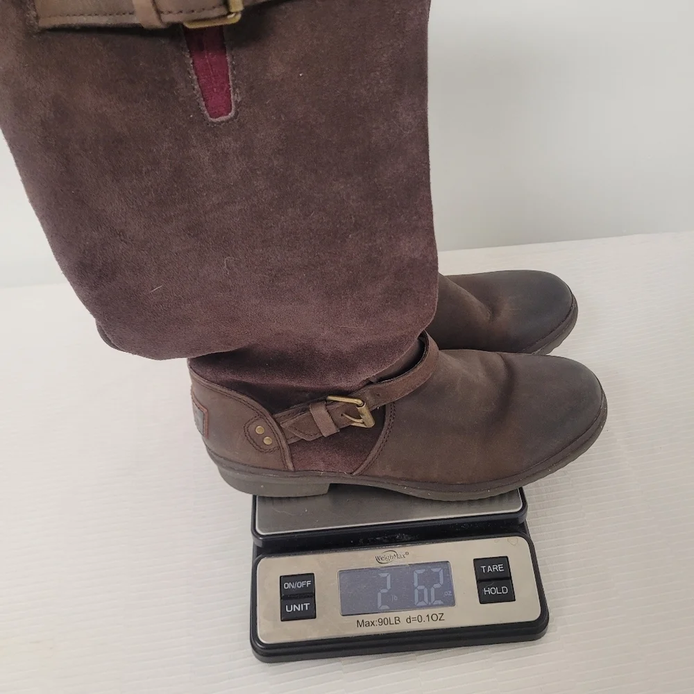 Ugg Thomsen Tall Waterproof Leather Shearling Lined Boots sz 6.5 1005268